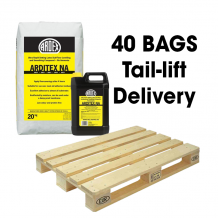 Ardex Arditex NA 2-Part Ultra Rapid Setting Levelling And Smoothing Compound 20kg Full Pallet (40 Bags Tail Lift)
